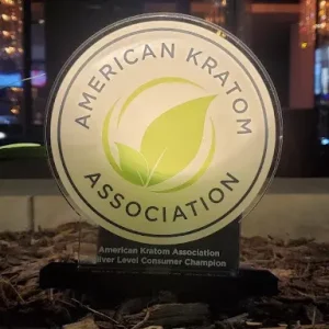 American Kratom Association Silver Level Consumer Champion Award Received in Dallas, Texas.