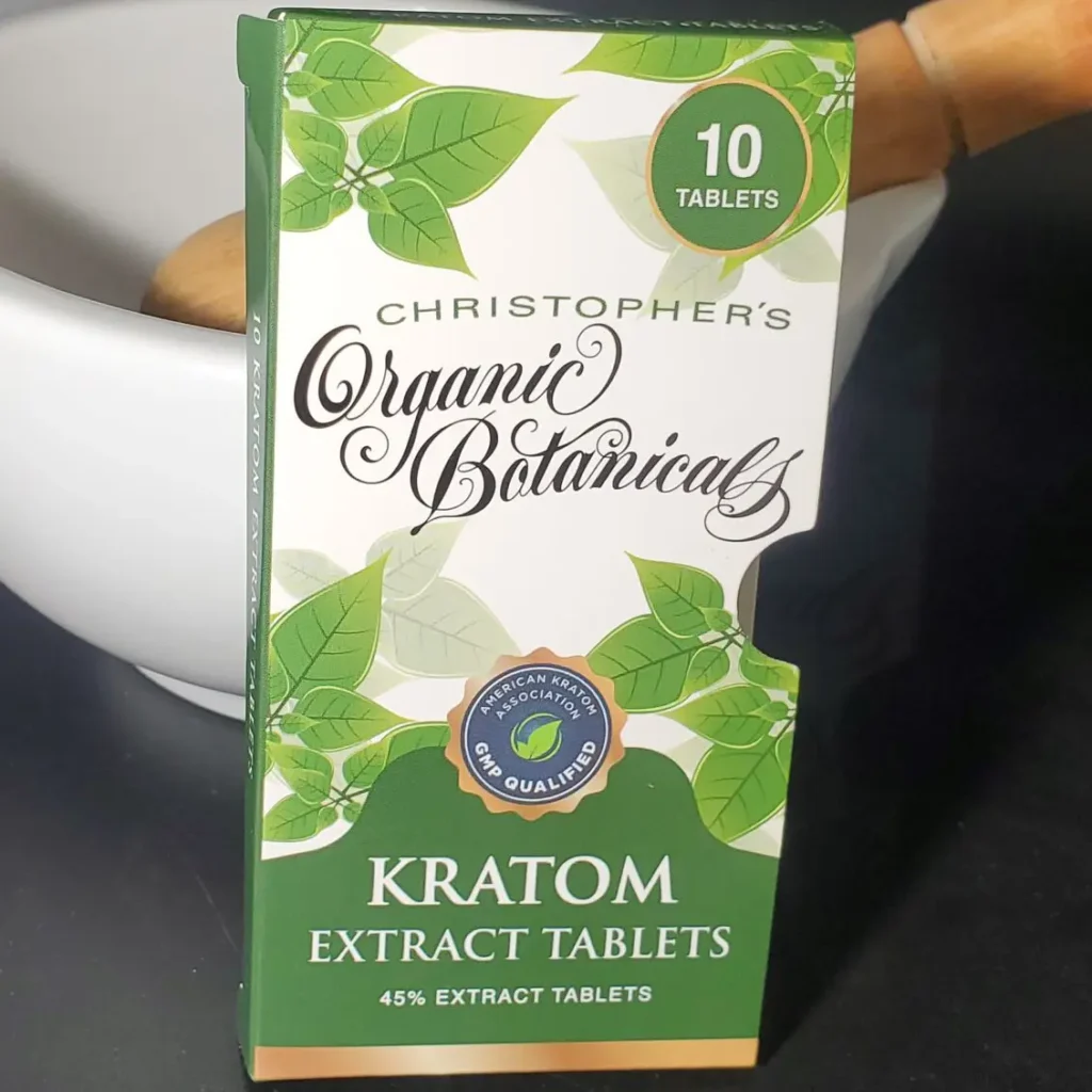 Christopher's Organic Botanicals 45% Extract Tablet: Front Package View. Experience premium quality in every tablet.