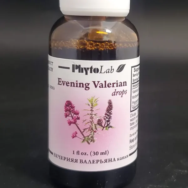 Phytolab Evening Valerian Tincture Drops: Natural Relaxation Blend.