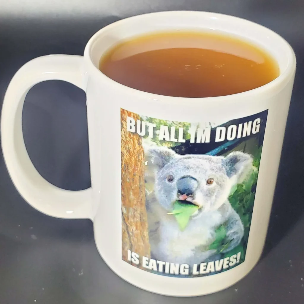 Brewing Kratom Tea Slideshow: Completed Cup of Kratom Tea.
