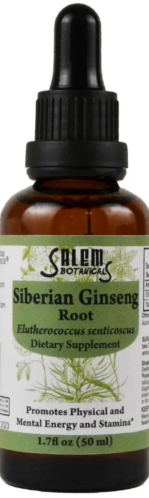 Salem Botanicals Siberian Ginseng Root: 50ml Herbal Extract.