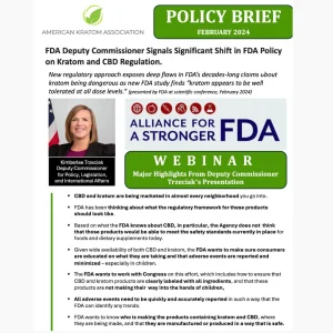 FDA Deputy Commissioner Announces Policy Shift for CBD and Kratom: Key Highlights and Changes.