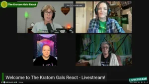 The Kratom Gals React: Engaging in their weekly live stream discussions on YouTube and Twitter.