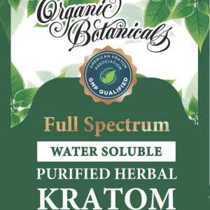 COB Purified Kratom Plus Capsules: Front Label View.